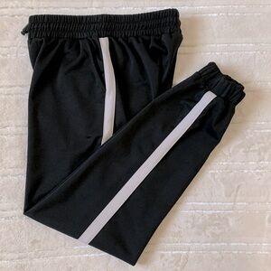 TKO Technical Knockout Black White Stripe Joggers with pockets